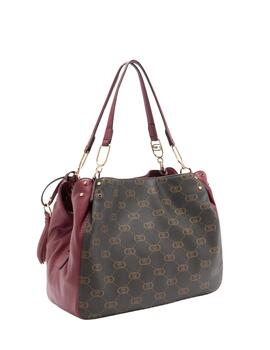 Liujo Bolso tote mediano con logo Granate