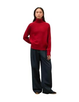 Ecoalf Jersey Punto Caqui Rojo Crimson