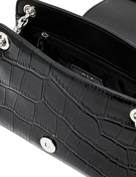 Armani Bolso de hombro pequeño logotipado Negro