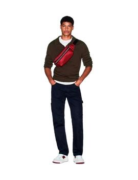 Armani Polo de punto de lana y algodón Marrón