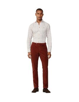 Hackett Camisa Blanca con cuadros de colores