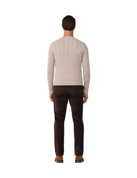 Hackett Jersey trenzado de algodón Beige