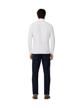 Hackett Camisa Oxford Lavada Blanca