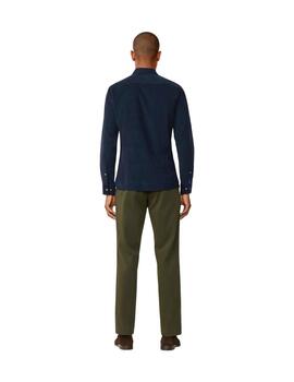 Hackett Camisa de pana canalé fit tailored Azul