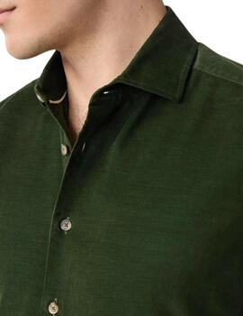 Hackett Camisa de pana canalé fit tailored Verde
