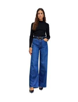 Salsa Jersey de punto Negro con botones dorados