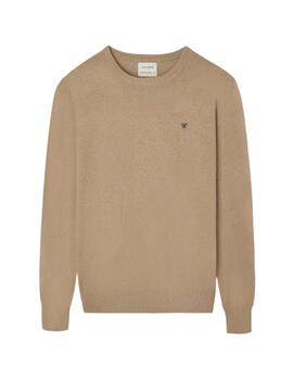Silbon Jersey Classic Cuello Redondo Beige Oscuro