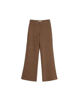 Indi & Cold Pantalón Jacquard doble tela Chocolate