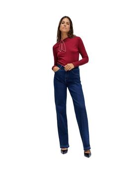 Salsa Jersey de punto con lazo Rojo