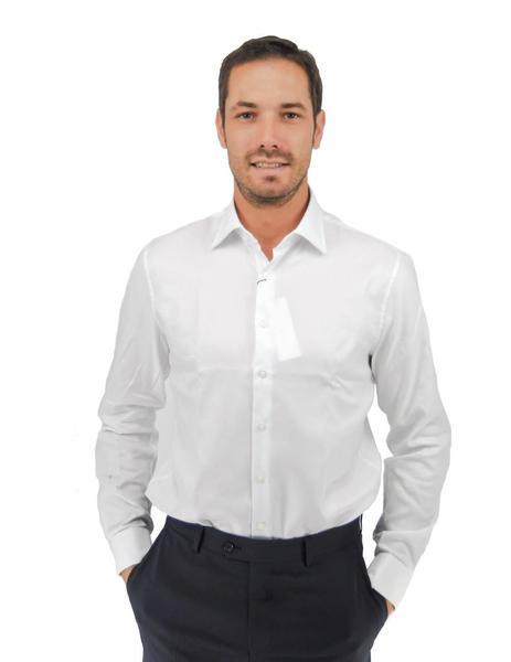 Mal funcionamiento Apoyarse Patriótico Camisa Calvin Klein Blanca Para Traje Para Hombre
