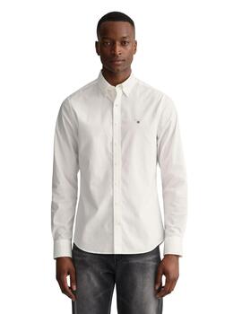 Gant  Camisa Slim Broadcloth Bd White
