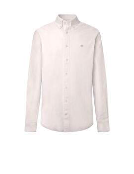 Hackett Camisa Washed Oxford White