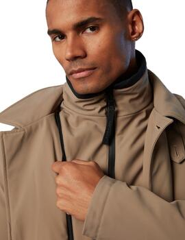 North Sails Tech Trench Jacket  Brown Rock