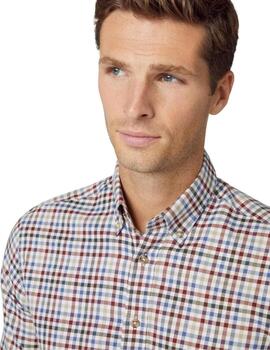 Hackett Camisa Flannel 3 Col Gingham Red/Green