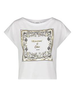 Gaudi T-Shirt Spalla Scesa S-Manica Color  White
