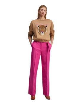 Lola Casademunt Sudadera Tigre Camel