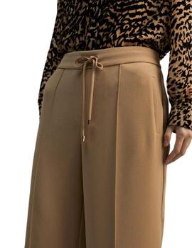 Lola Casademunt Pantalon Wideleg Camel