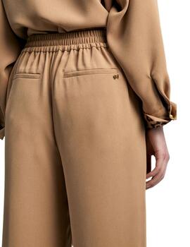 Lola Casademunt Pantalon Wideleg Camel