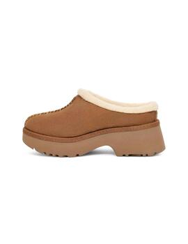 Ugg Zuecos  W New Heights Cozy Clog  Chestnut