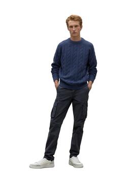 Ecoalf Punto Tiloalf Knit Man Blue Indigo