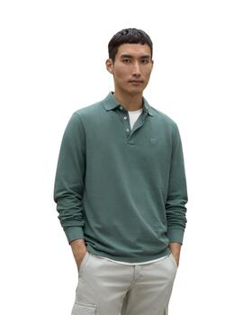 Ecoalf Polo Tedalf Long Sleeve Polo Man Dusty Gree