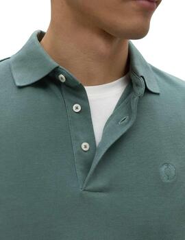 Ecoalf Polo Tedalf Long Sleeve Polo Man Dusty Gree