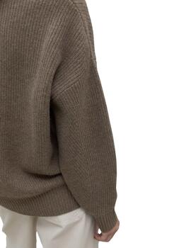 Ecoalf Punto Azaleaalf Knit Woman Brown Melange