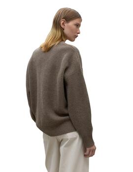 Ecoalf Punto Azaleaalf Knit Woman Brown Melange