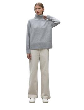 Ecoalf Punto Caquialf Knit Woman Grey Melange