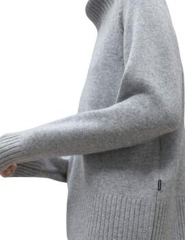 Ecoalf Punto Caquialf Knit Woman Grey Melange