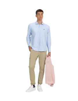 El Pulpo Camisa Ba Sica Oxford Azul Oxford