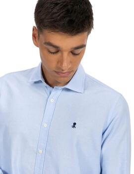 El Pulpo Camisa Ba Sica Oxford Azul Oxford