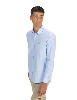 El Pulpo Camisa Ba Sica Oxford Azul Oxford