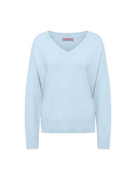 Frieda Pullover Pastel Blu