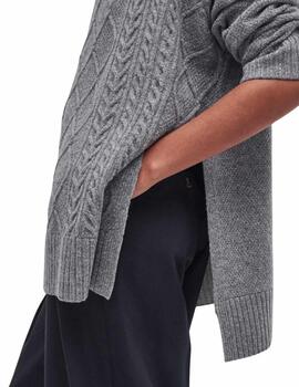 Barbour Jersey Barbour Burne Knitted Cape / Grey