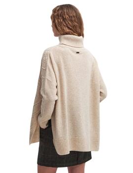 Barbour Jersey Barbour Burne Knitted Cape / Oatme