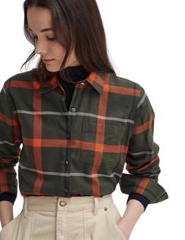 Barbour Camisa Barbour Oxer Check Shirt / Olive Ch