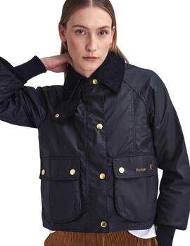 Barbour Chaqueta Barbour Cropped Beadnell Wax / Bl