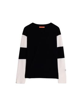 Vilagallo PULLOVER LOST BLACK & ECRU LOST