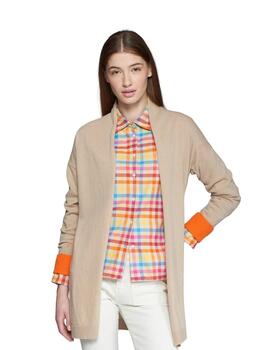 Vilagallo CARDIGAN LANA CAMEL NARANJA NEON