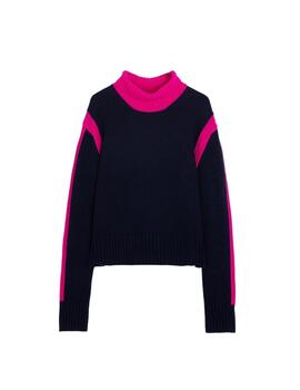 Vilagallo JERSEY CUELLO MARINO ROSA NEON