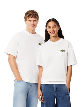 Lacoste  Camiseta Tee-Shirts & Cols Roules Blanc