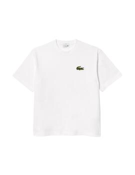 Lacoste  Camiseta Tee-Shirts & Cols Roules Blanc