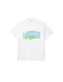 Lacoste  Camiseta Tee-Shirts & Cols Roules Blanc