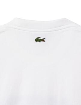 Lacoste  Camiseta Tee-Shirts & Cols Roules Blanc