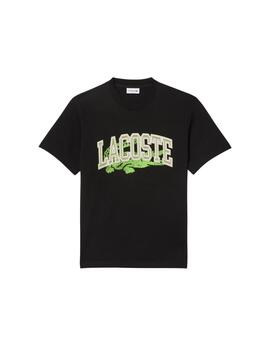 Lacoste  Camiseta Tee-Shirts & Cols Roules Noir