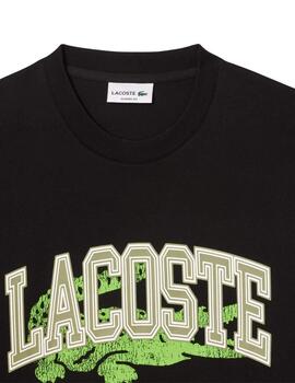 Lacoste  Camiseta Tee-Shirts & Cols Roules Noir