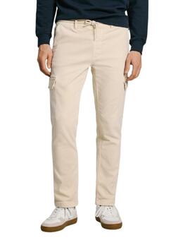 Pepe Jeans Pantalones Gymdigo Cargo Pant Ivory Whi