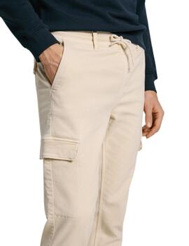 Pepe Jeans Pantalones Gymdigo Cargo Pant Ivory Whi