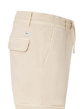 Pepe Jeans Pantalones Gymdigo Cargo Pant Ivory Whi